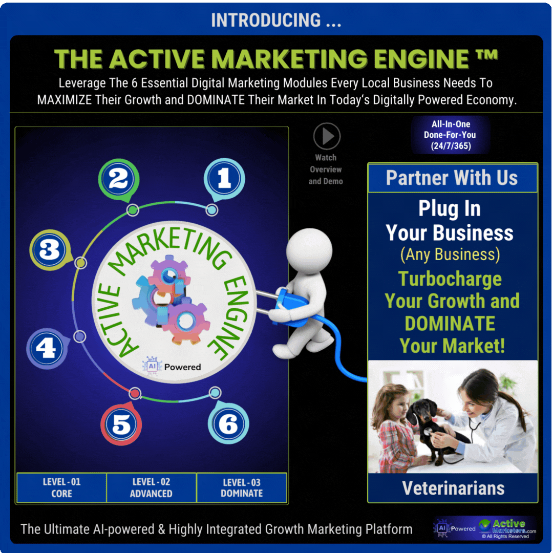 ACTIVE MARKETING ENGINE - Plug-In-Your-Business - GROW & DOMINATE